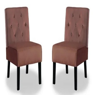 29.5"2Piece Armless Button Tufted Pattern Accent Chair