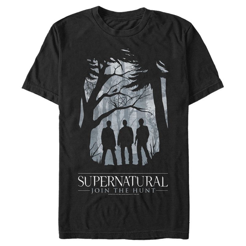 Men's Supernatural Forest Silhouettes T-Shirt, 1 of 4