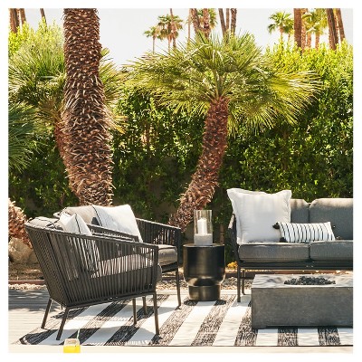 Black And White Patio Furniture, Black Outdoor Furniture
