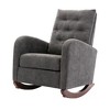 NicBex Rocking Chair with High Back Modern Armchair Lounge Chair with Fabric Padded Seat Comfy Chair for Bedroom, Living Room - 3 of 4