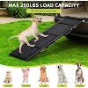 250 lbs Capacity Folding Dog Ramp - Heavy Duty Quad-Fold Non-Slip Portable Pet Stairs for Car, SUV & Truck (Seniors/Pets Safe Access) - 3 of 4