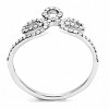 Slickblue Women's Stainless Steel CZ Ring - Polished Finish, Clear Stones, Timeless and Elegant, Size 5-10 - 3 of 4