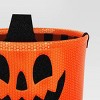 7.5" Sequin Pumpkin Trick or Treat Fabric Basket Orange/Black - Hyde and EEK! Boutique™ - 3 of 3