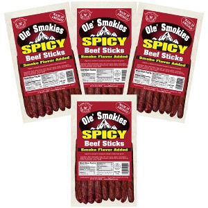 Buffalo Bills 7oz Spicy Ole Smokies (Beef Sticks) - Four 7oz Packs - 1 of 4