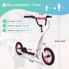 INFURNIC Bicycles Youth Scooter Kick Scooter for Kids 6+ with Adjustable Handlebar Widened non-slip Footboard, White, 48.03"*23.62"*32.28" - 2 of 4