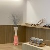Uniquewise 27" Contemporary Bamboo Floor Flower Vase Hourglass Design for Dining, Living Room, Entryway Decoration - 3 of 4