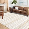 Washable Vintage Geometric Rug Non Slip Low Pile Rug Soft Throw Floor Cover Foldable Indoor Carpet for Living Room Bedroom Playroom Nursery - 2 of 4