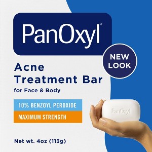 PanOxyl 10% Benzoyl Peroxide Acne Face Cleansing Bar - 4oz - 1 of 4