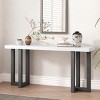 Modern Console Table with Sturdy Wood Legs, Entryway Table, Farmhouse Sofa Table for Hallway, Living Room, or Home Office-Maison Boucle - 2 of 4