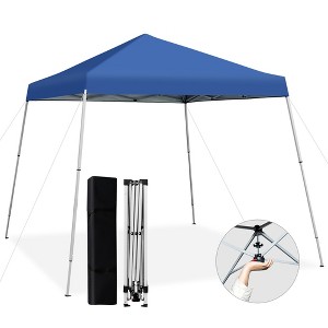 Costway 10x10ft Patio Outdoor Instant Pop-up Canopy Slanted Leg UPF50+ Sun Shelter - 1 of 4