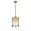 Carnaby 3-Light Pendant - Matte Black Steel with Ribbed Glass, Dimmable, Damp Rated - 3 of 4