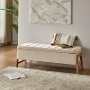 Nana Storage Bench With Solid Wood Legs | ARTFUL LIVING DESIGN - 2 of 4