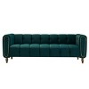 83"Modern Sofa Couch,Velvet Couch,Elegant Sofa Minimalist Design With Gold Metal Legs,3 Seater Couch For Living Room Apartment,Office-Cuddlewood - 3 of 4