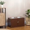 DSVIMOY Large Elevated Dog Bowls with Storage Cabinet Containing Large 44L Capacity, White, 23.5"*11.8"*14" - 4 of 4
