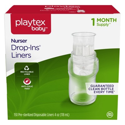 playtex baby bottles drop ins