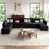 Modular Sectional Sleeper Sofa-9 Seat U-Shaped-With Storage-2 Ottomans for Living Room - 2 of 4