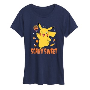 Women's - Pokémon - Pikachu Scary Sweet Short Sleeve Graphic T-Shirt - 1 of 4