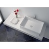 Legion Furniture 23.6 Inches White Matt Solid Surface Bowl - No Faucet - 4 of 4