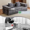KTMBDW Convertible Sleeper Sofa Bed, Folding Mattress Couch with Fixed-Shape Frame, Floor Sofa Lounge Couch for Living Room - 4 of 4