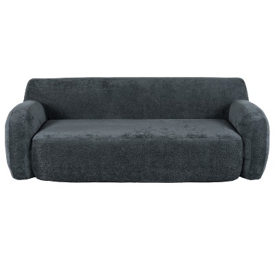 Maliang U_Style 81.5" Minimalist Compression Sofa, Curved Design, 3-Seater Casual Sofa for Living Rooms, Bedrooms, Apartments