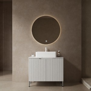 KIGFTSOD 30" Bathroom Vanity with Sink, Freestanding Bathroom Storage Cabinet with 2 Doors, White Color - 1 of 4