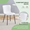 ModernLuxe 5 Piece Round Dining Table Set for 4, Glass Dining Set, Minimalist Saving Breakfast Nook Table Set, Black/White/Brown/Light Gray - 4 of 4