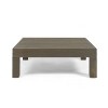 Sapphtopaz Patio Furniture Set Acacia Wood Loveseat Corner Bench Outdoor Chairs with Cushions Square Coffee Table for Garden, Backyard - 4 of 4