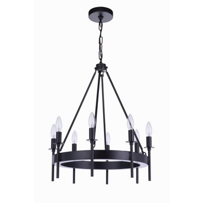 Craftmade Lighting 8 - Light Chandelier in  Flat Black
