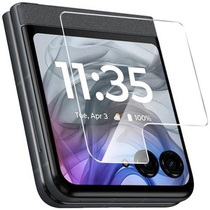 Nakedcellphone Screen Protector for Motorola RAZR 2024/2025 - Clear Tempered Glass - Twin Pack - 1 of 4