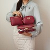 MKF Collection Laura Women's Cosmetic Punch 10 Pcs Sets, Small Travel Makeup Bag by Mia k - 4 of 4
