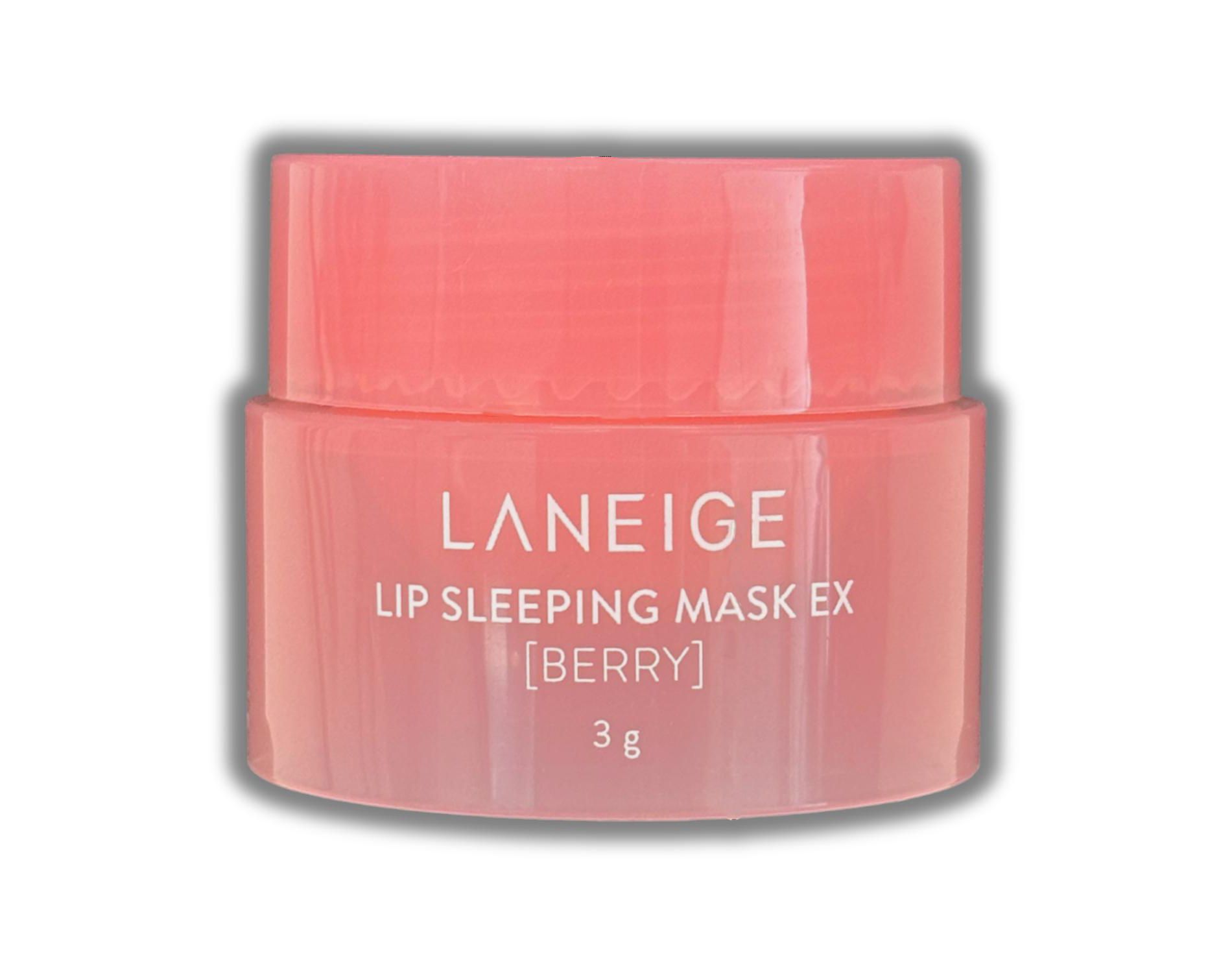 Laneige Lip Sleeping Mask EX (3g / Mini Trial Size / 0.10 oz) nourishing overnight lip mask is enriched with Berry Fruit Complex, Vitamin C