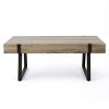 CENGHU Modern Wood Industrial Coffee Table for dining room bedroom - 2 of 4