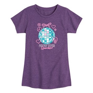 Girls' - Instant Message - Show Your Sparkle Short Sleeve Graphic T-Shirt - 1 of 3