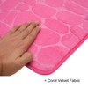 Unique Bargains Memory Foam Non-slip Water Absorbent Machine Washable Bath Mat - 3 of 4
