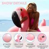 Acoinel Small pink Flamingo Party Tube Inflatable Raft,Pool Toy, Party Supply for Swimming (for Adults and Kids) - 3 of 4