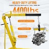 2 Ton engine hoist with folding design, lever, and 6 casters; heavy-duty hydraulic crane ideal for workshops, garages, and warehouses. - 2 of 4