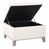 WestinTrends Square Velvet Tufted Storage Ottoman for Living Room Bedroom - 4 of 4