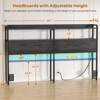 Aheaplus Storage Headboard, Head Board with Charge Station and LED Light - 2 of 4