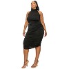 L I V D Women's Izzy Side Ruched Halter Neck Dress - 2 of 3