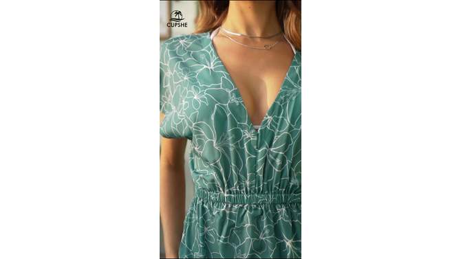 Women's Tropical Dream Cover-Up Dress - Cupshe, 2 of 9, play video