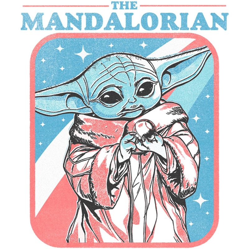 Women's Star Wars The Mandalorian Fourth of July Grogu Stars and Stripes T-Shirt, 2 of 6