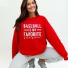 Simply Sage Market Women's Graphic Sweatshirt Baseball Is My Favorite Season - 2 of 3