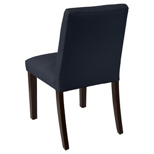 Tapered Dining Chair with Buttons - Klein Midnight - Skyline Furniture , Blue