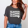 Simply Sage Market Teacher Stacked Wavy Heart Garment Dyed Tee - 2 of 4