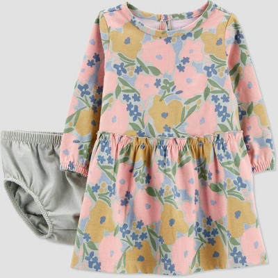 Image of Carter's Just One You® Baby Girls' Floral Dress - Sage 6M