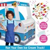 Svan Ice Cream Truck Wooden Playset, 20 Fun Toy Pieces Including Freezer, Steering Wheel, Sink & Sticker Sheet for Kids Name - 3 of 3