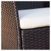 Malaga 3pc All-Weather Wicker Patio Bistro Set - Brown - Christopher Knight Home: Weather-Resistant, Cushioned Chairs - 3 of 4