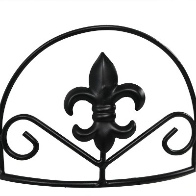 Sunnydaze Black Iron 3-Tier French Lily Plant Stand Set