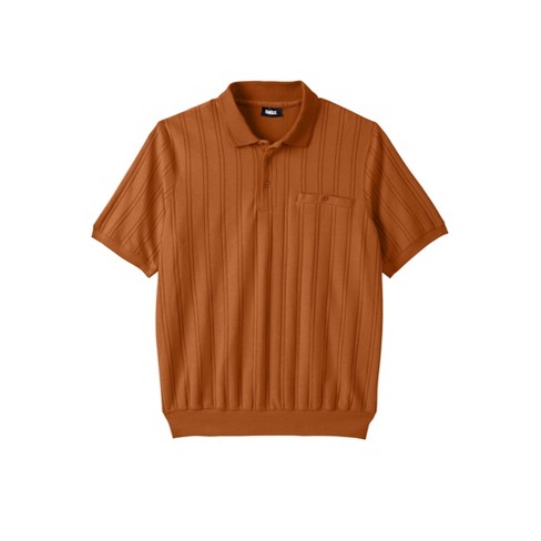 Men's No Polo Short Sleeve Banded-Bottom Shirt