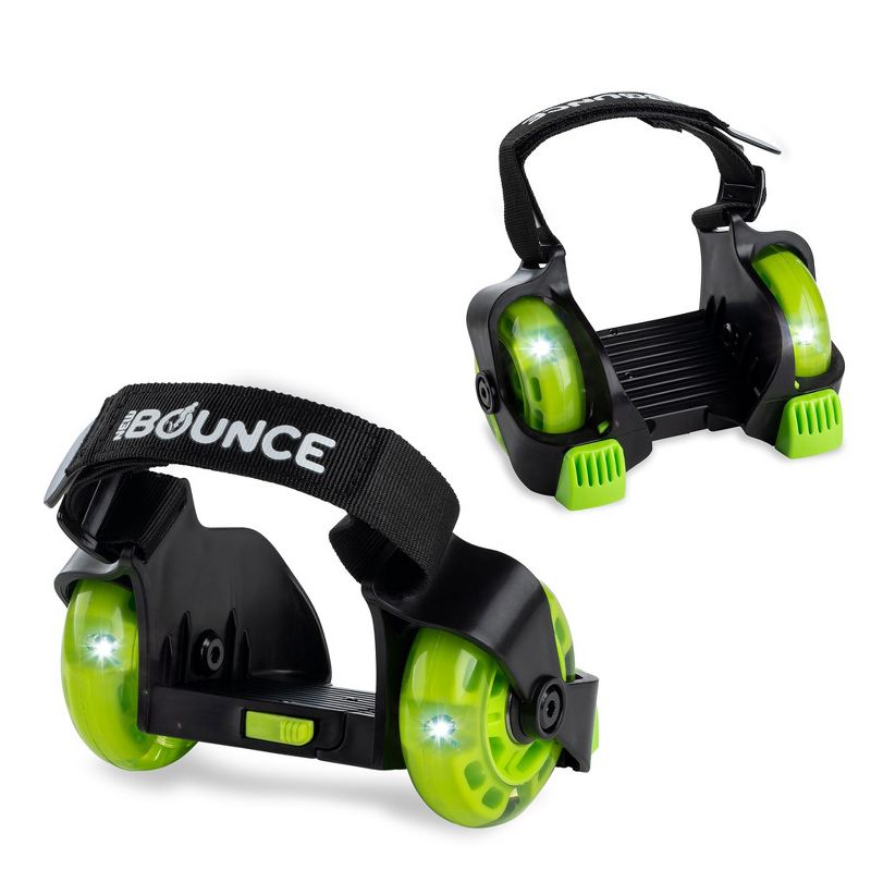 New Bounce Heel Wheel Skates with Flashing Heel Lights - Jett Wheelies for Shoes - One size, 1 of 7